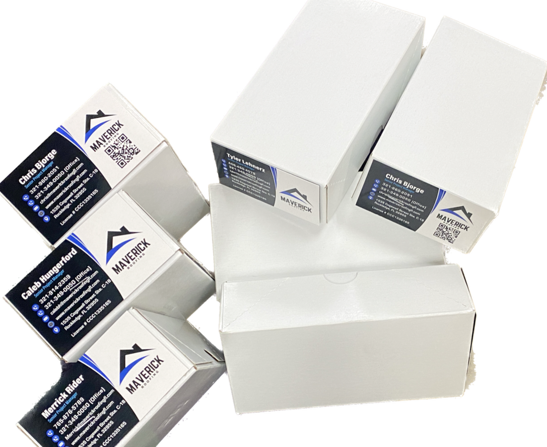 Business Cards for Maverick Roofing